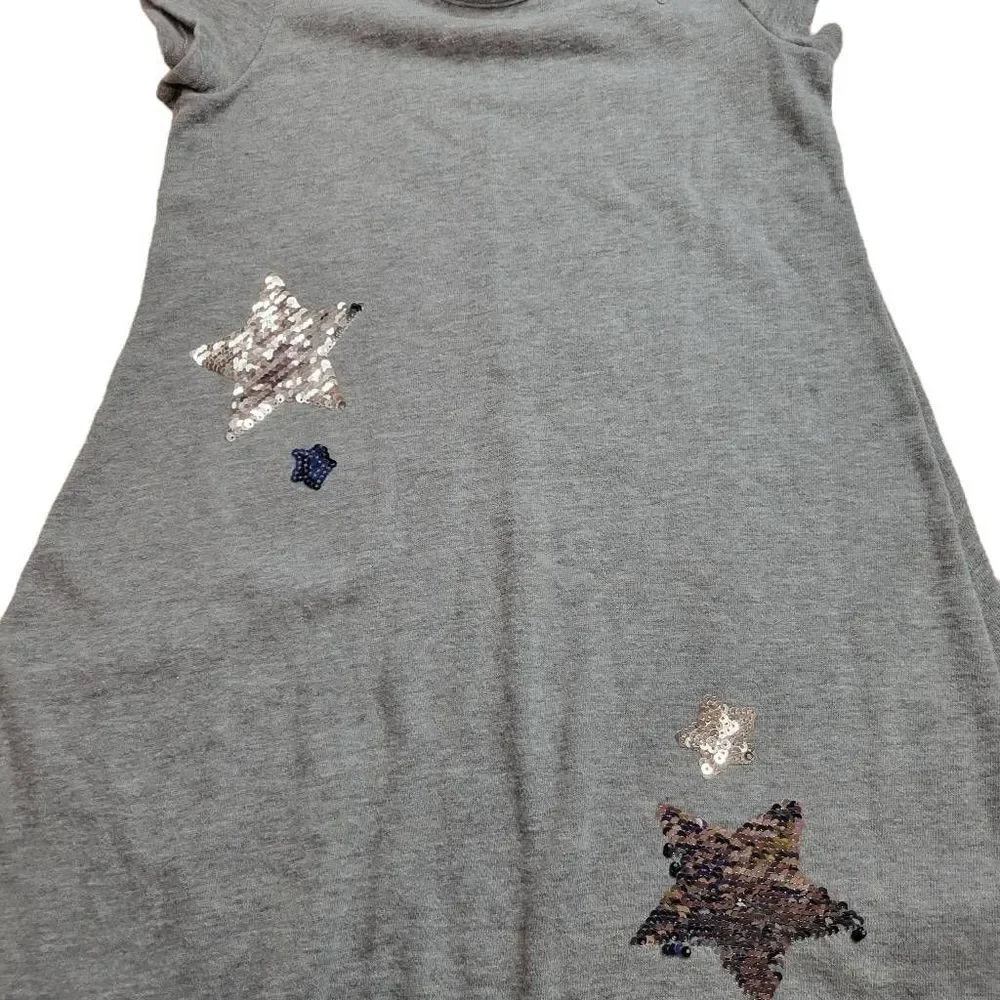 Justice flip sequin star dress S6/7